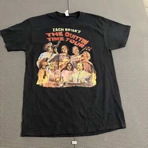 Zach Bryan The Quittin Time Tour 24 Concert T-Shirt Black Size M